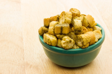 Croutons of bread