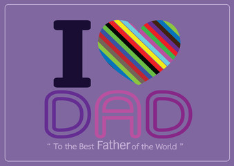 Happy Father's Day card idea design for your DAD