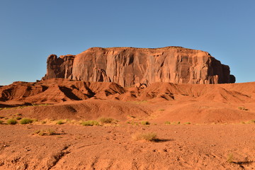 Monument valley in Utah in the early evening of April 2014