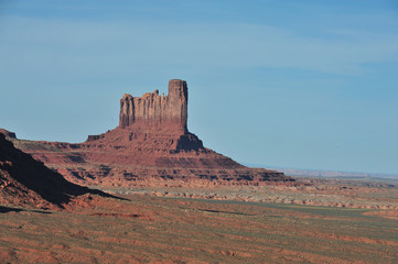 Monument valley in Utah in the early evening of April 2014