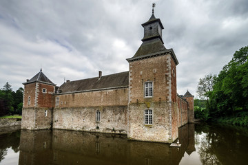 Fototapeta na wymiar Medieval castle with reflection
