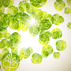 abstract background: brain