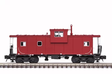 Wanddecoratie Trein Red Caboose  © johnsroad7