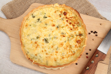 tarte aux poireaux