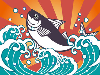 大漁旗＿レトロ