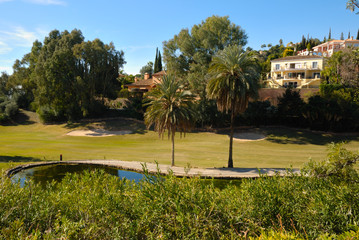 Houses in golf course