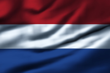 Waving flag, design 1 - Netherlands