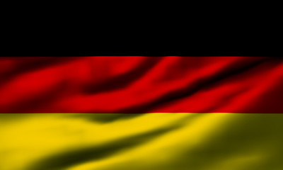 Waving flag, design 1 - Germany