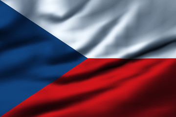 Waving flag, design 1 - Czech