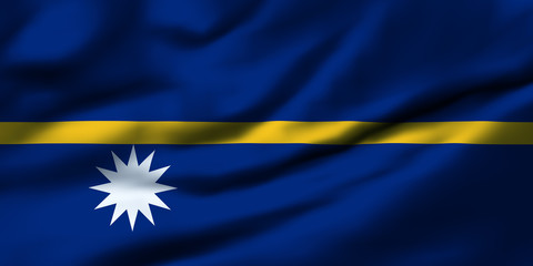Waving flag, design 1 - Nauru