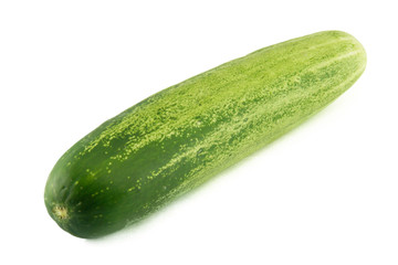 Cucumber on white background.