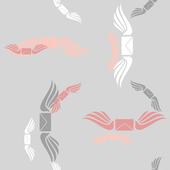 seamless background, wing, angel, envelope