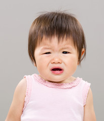 Naklejka premium Little girl crying