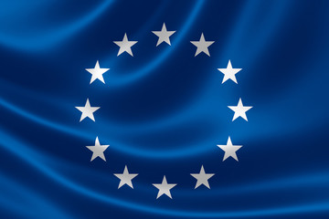 European Union Flag Close Up