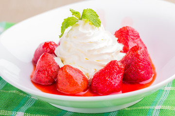 Strawberry and cream