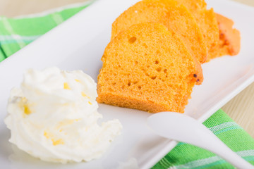 Cake and cream