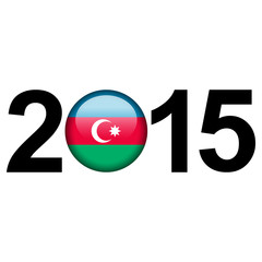 Azerbaijan flag button