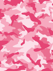 Naklejka na ściany i meble Pink Camouflage