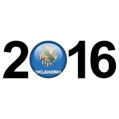 Flag button - Oklahoma