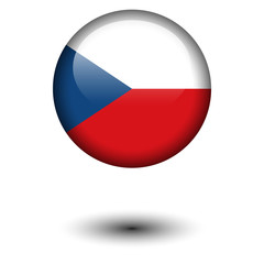 Flag button illustration - Czech