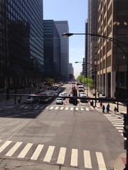 Fototapeta premium chicago mit hochhäusern in der city