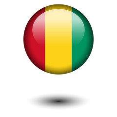 Flag button illustration - Guinea