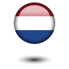 Flag button illustration - Netherlands