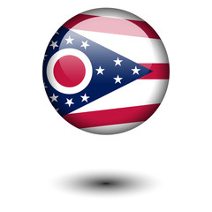 Flag button illustration - Ohio