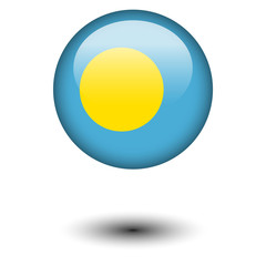 Flag button illustration - Palau
