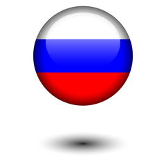 Flag button illustration - Russia