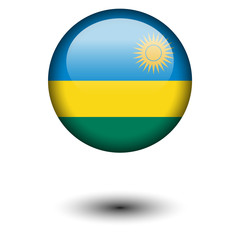 Flag button illustration - Rwanda