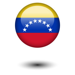 Flag button illustration - Venezuela