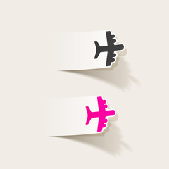 Obraz premium realistic design element: plane