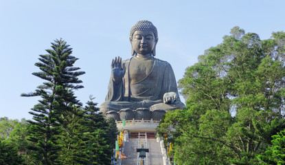 Giant Buddha Statue in Tian Tan