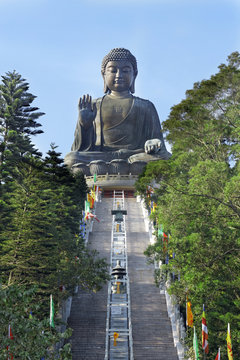 Giant Buddha Statue in Tian Tan