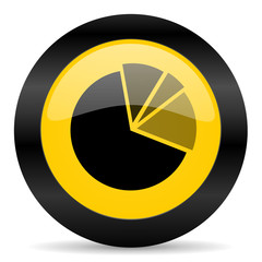 diagram black yellow web icon