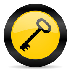 key black yellow web icon