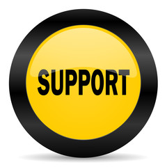 support black yellow web icon