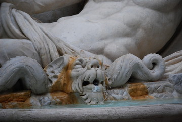 Statue of Neptune at fountain, Rome, Italy © Denise Serra
