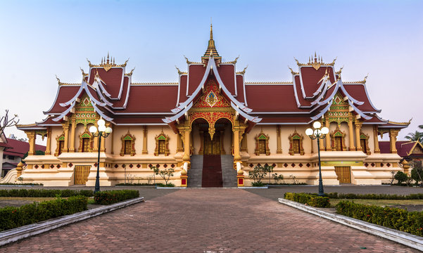 Wat That Luang Tai in Vientine, Laos