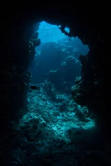 Fotobehang Underwater Cavern 2 © ead72