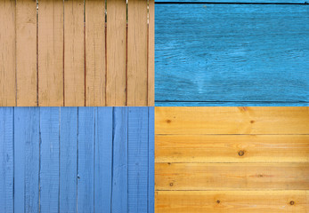 Collection of wooden planks