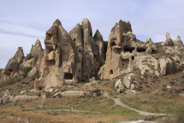 village troglodyte à Zelve