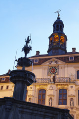 Obraz premium Lüneburg - Rathaus am Abend
