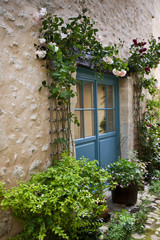 Garden of a French charming house