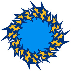 Stern Kreis Ring Rahmen