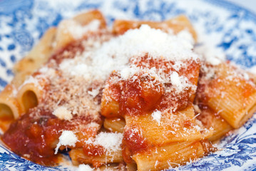 Maccheroni with tomato sauce