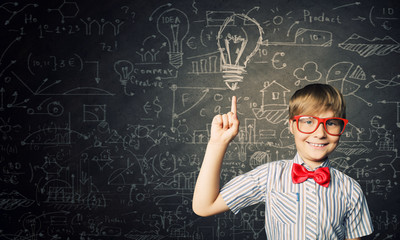Smart schoolboy