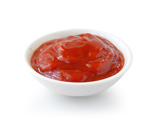 tomato sauce isolated on white background