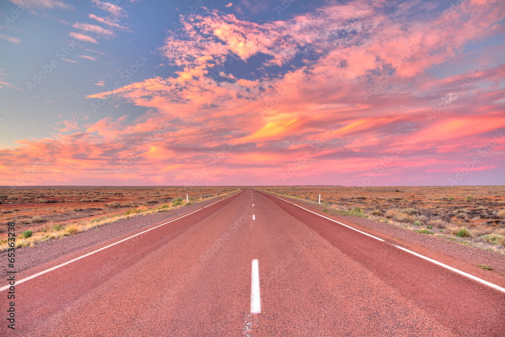 Canvas Prints Australian endless roads